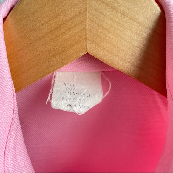 Vintage 70s Bubblegum Pink Dagger Collar Leisure Suit, 4-Pocket Jacket - Picture 7 of 11
